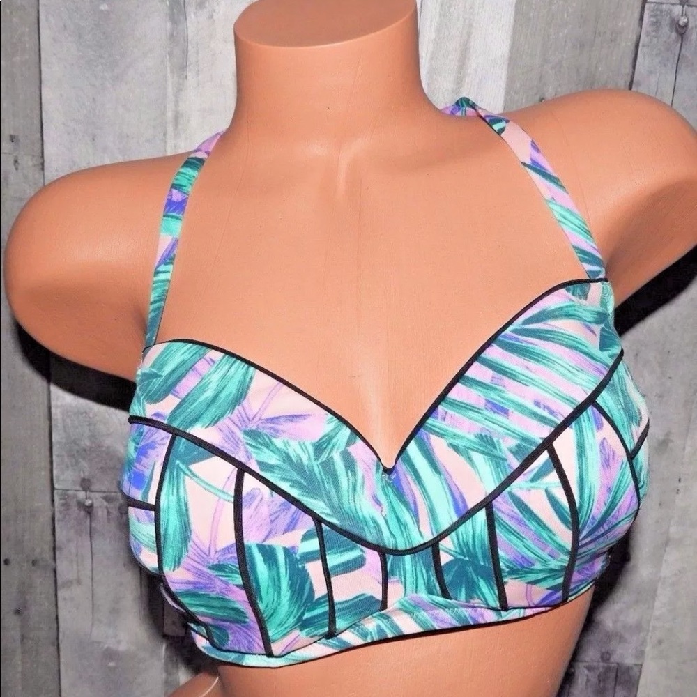 34DD Halter Bikini Top Swimsuit  Shade & Shore